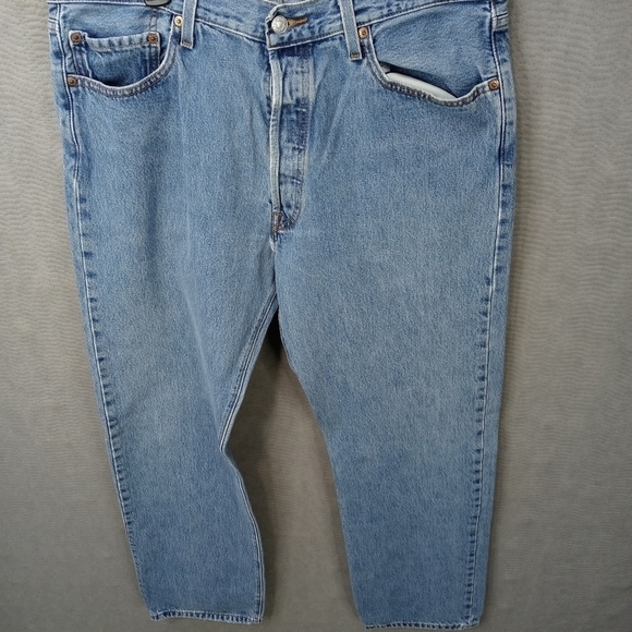 Levi's 501xx men's button fly blue jeans sz 36x34. 265 106pm - Picture 2 of 8